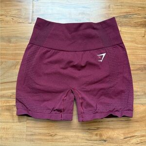 Gymshark Vital Seamless 2.0 Shorts - Baked Maroon Marl